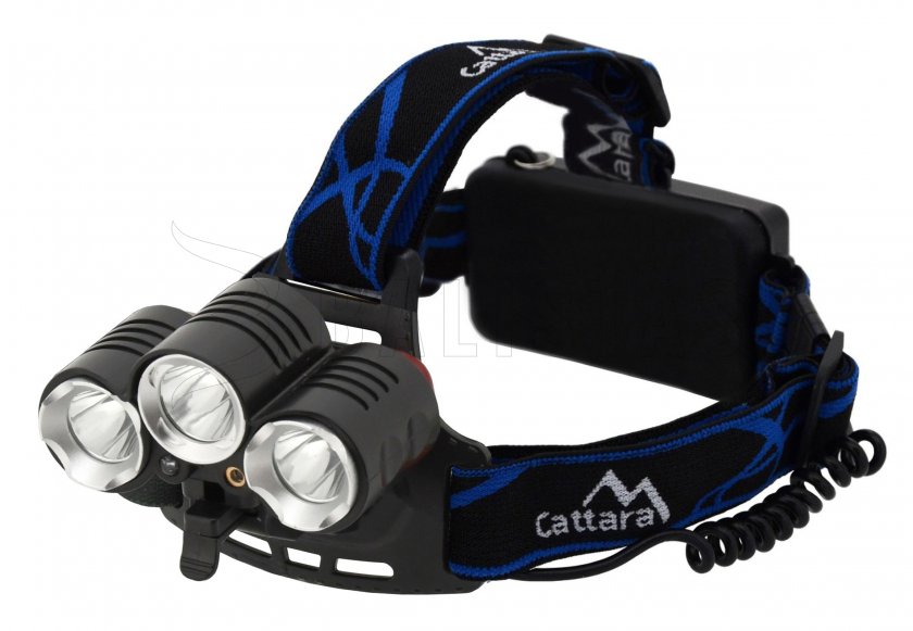 Lampada frontale LED 400lm (1x XM-L+2x XP-E)