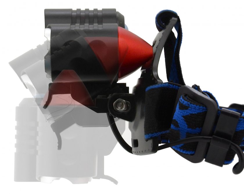 Lampada frontale LED 400lm (1x XM-L+2x XP-E)