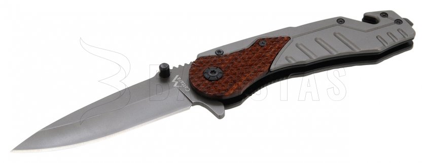 Coltello pieghevole Wood con blocco 21 cm