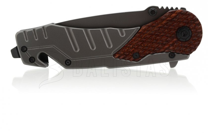 Coltello pieghevole Wood con blocco 21 cm