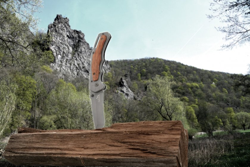 Coltello pieghevole Hiker con blocco 20 cm