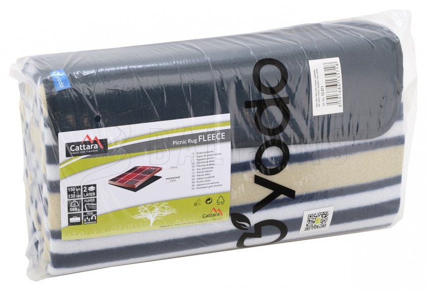 Coperta da picnic Fleece 150x135 cm blu