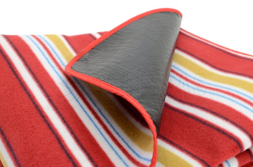 Coperta da picnic Fleece 150x135 cm rossa