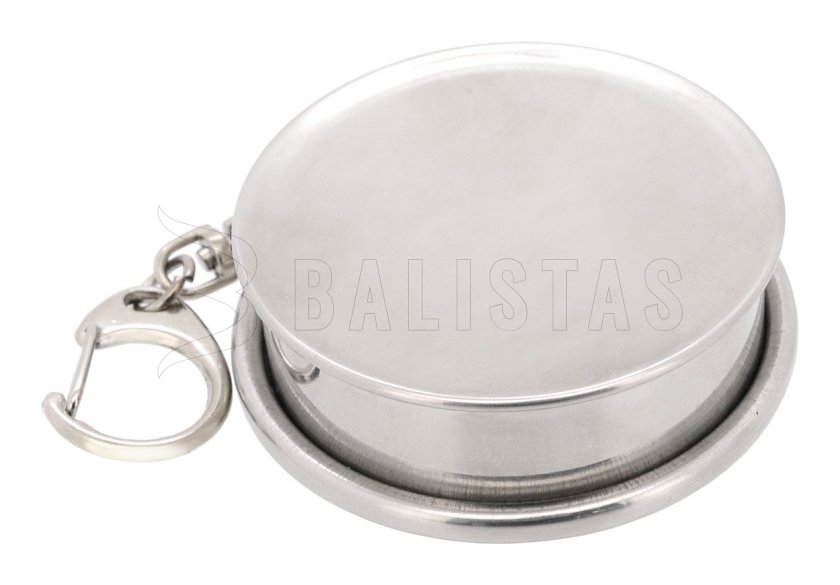 Bicchiere pieghevole in acciaio inox 60 ml