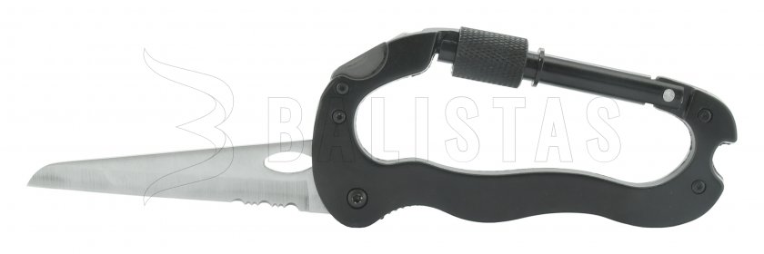 Moschettone multifunzione tutto metallo 5in1