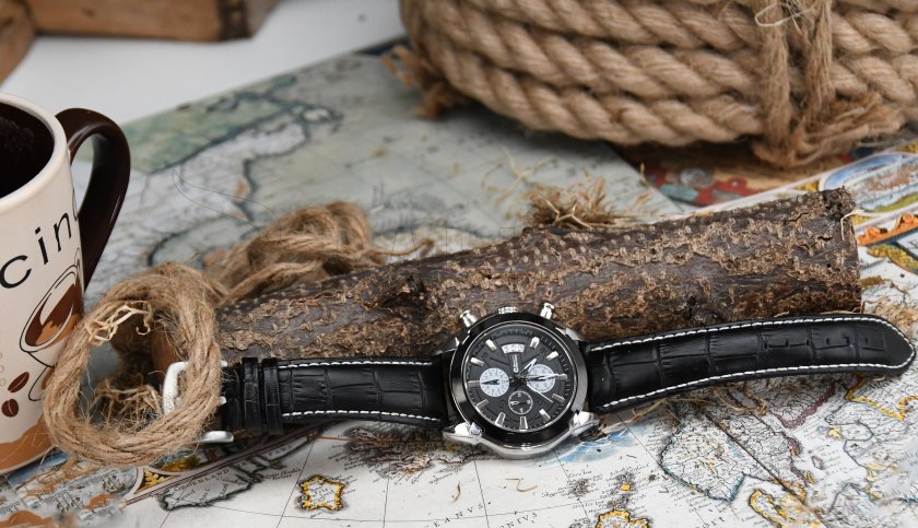 Orologio Chrono Black Compass