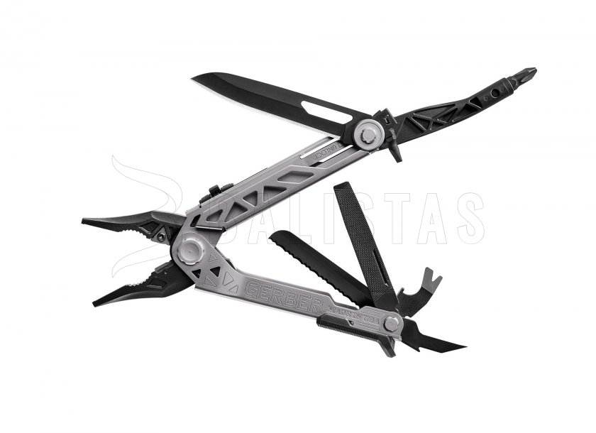 Pinza multifunzione Gerber Center-Drive argento con fodero in nylon