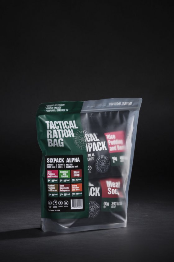Set 6x MRE cibo disidratato - Tactical Six Pack Alpha Tactical Foodpack