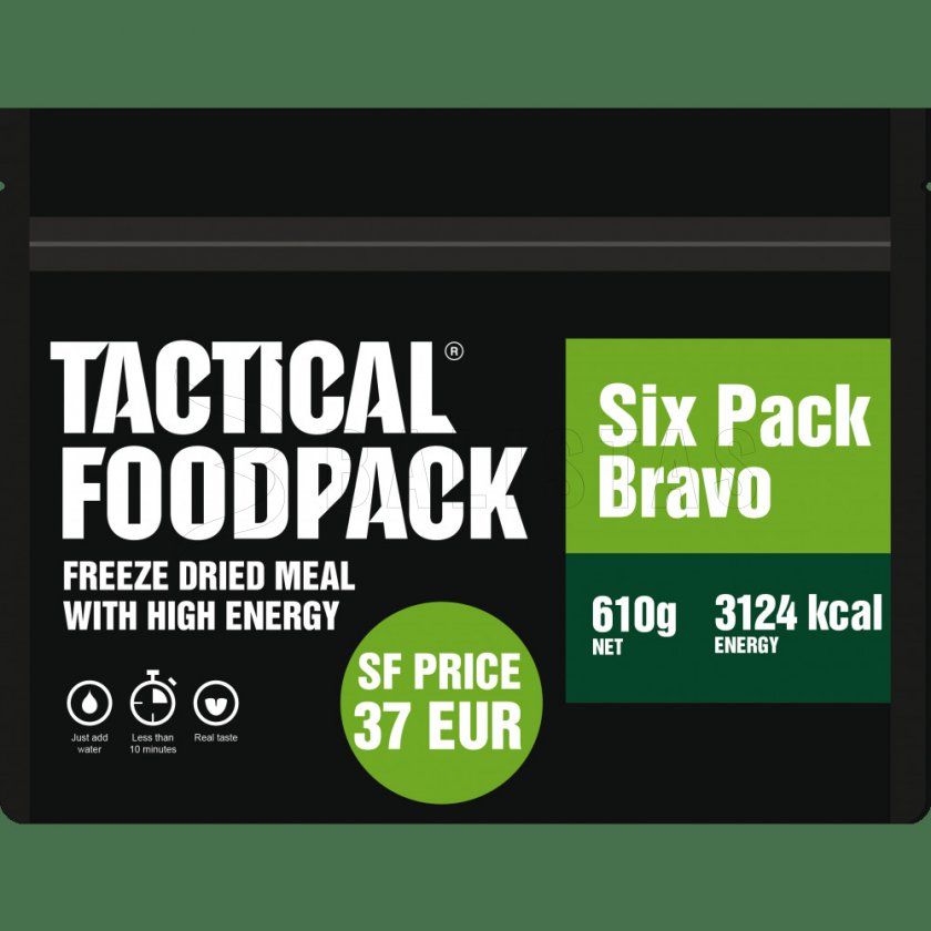Set 6x MRE pasti disidratati - Tactical Six Pack Bravo Tactical Foodpack