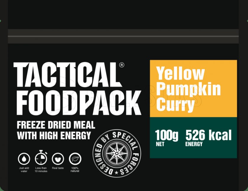 Cibo disidratato - zucca gialla al curry Tactical Foodpack