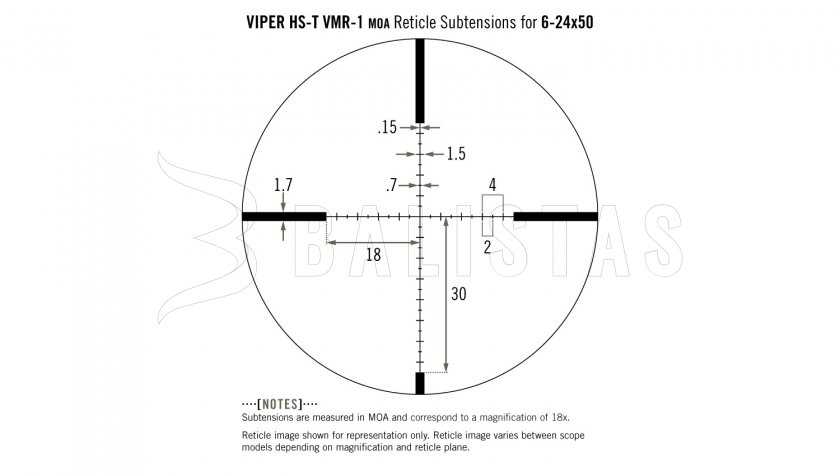 Cannocchiale Vortex Viper HST 6-24x50 AO VMR-1