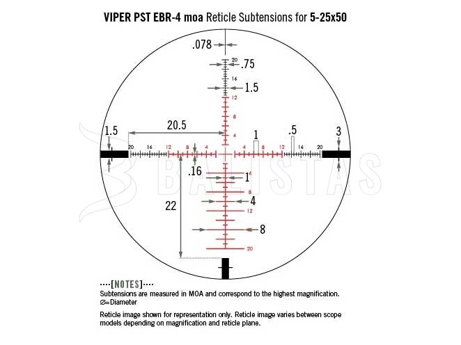 Cannocchiale Vortex Viper PST II 5-25x50 AO EBR-4