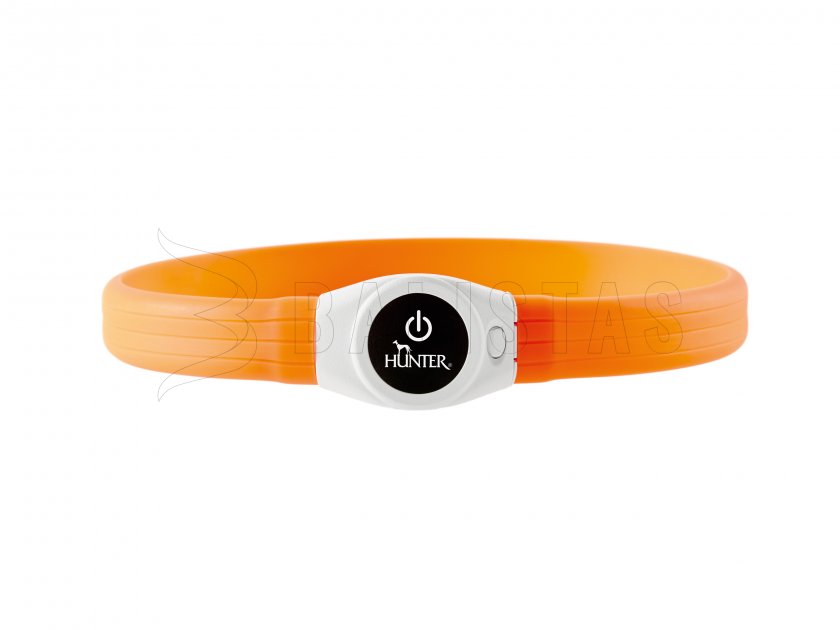 Collare luminoso Hunter Yukon LED 20-63cm arancione