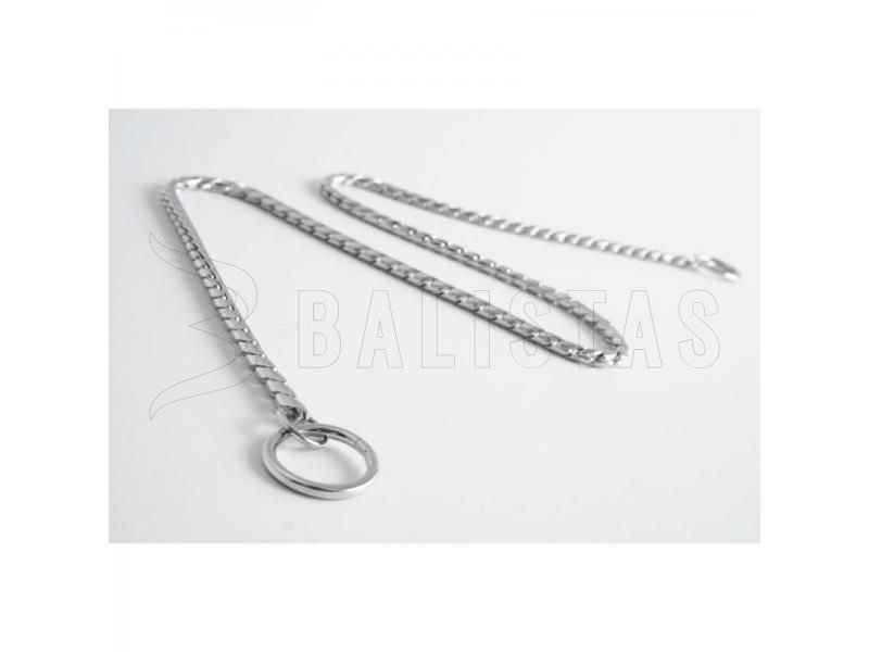 Collare a catena DeLuxe argento, 55 cm