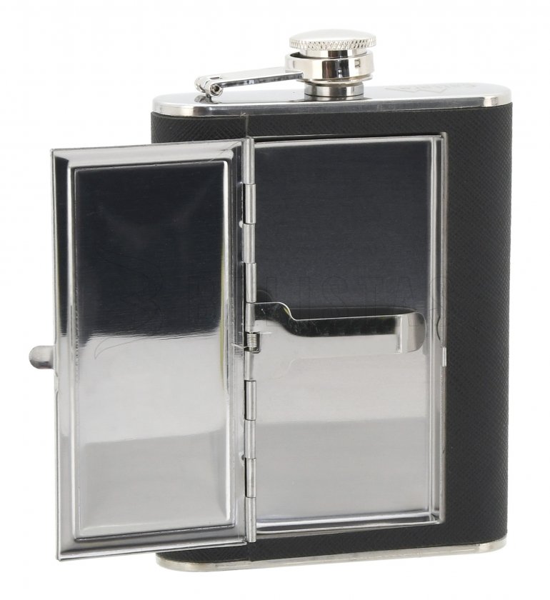 Fiaschetta Cattara 175ml con custodia per sigari