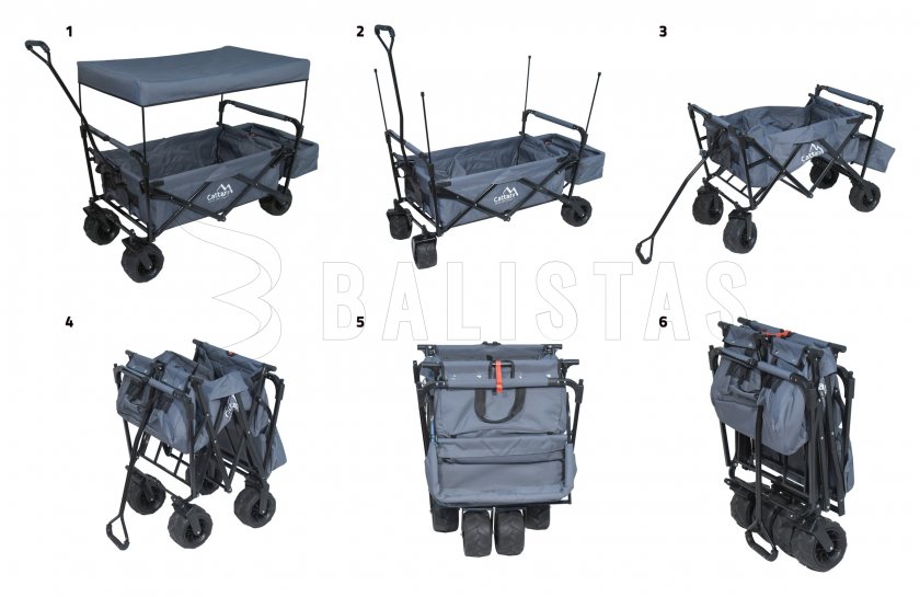 Carrello da campeggio Cattara TROGIR ROOF pieghevole