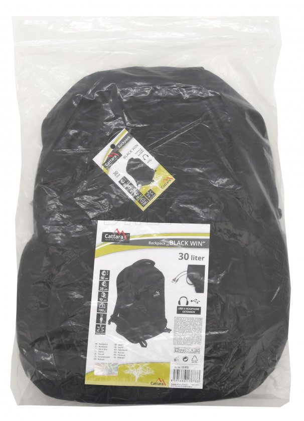 Zaino Cattara 30l BLACK WIN