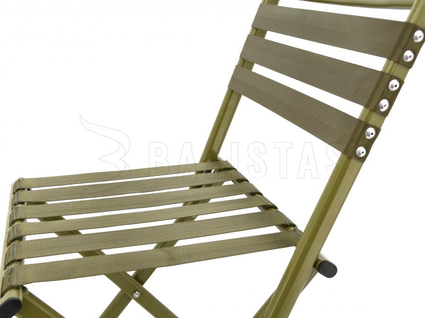 Sedia da campeggio pieghevole Cattara NATURE con schienale