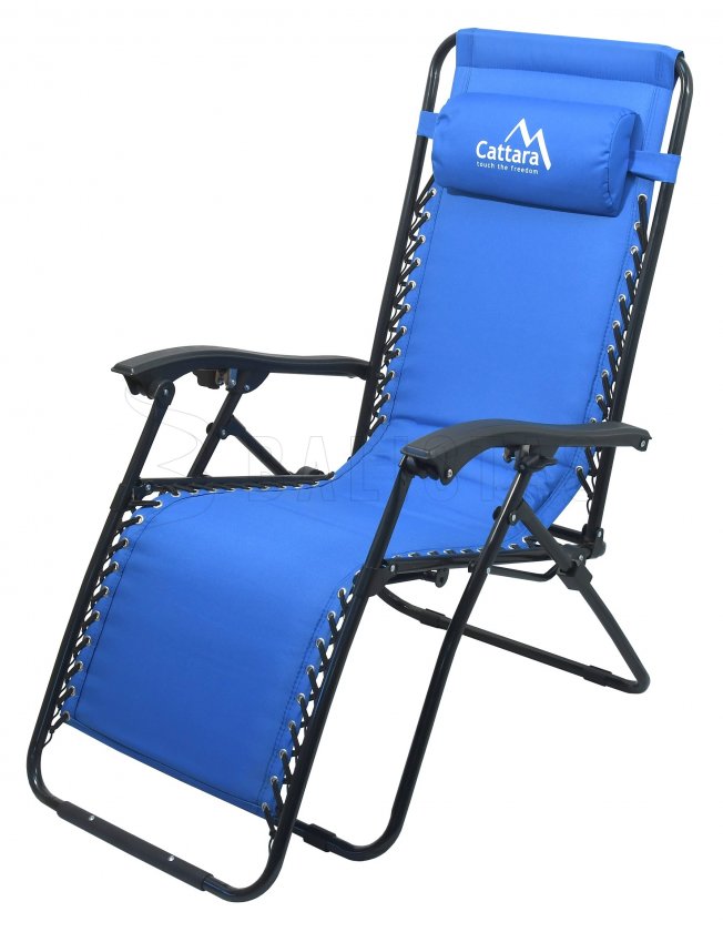 Sedia da campeggio reclinabile Cattara LIVORNO blu
