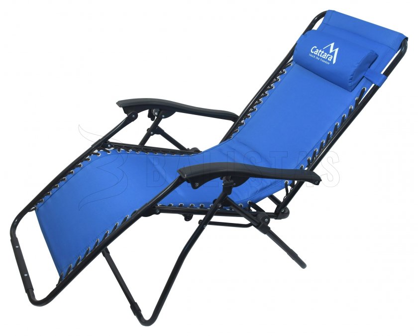 Sedia da campeggio reclinabile Cattara LIVORNO blu