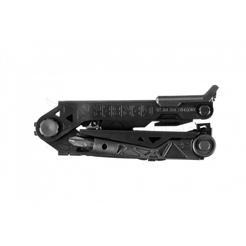 Pinza multifunzione Gerber Center-Drive nera con inserti, fodero in nylon
