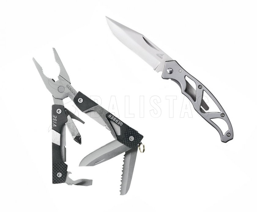 Set pinze Gerber Vise e coltello Gerber Mini-Paraframe