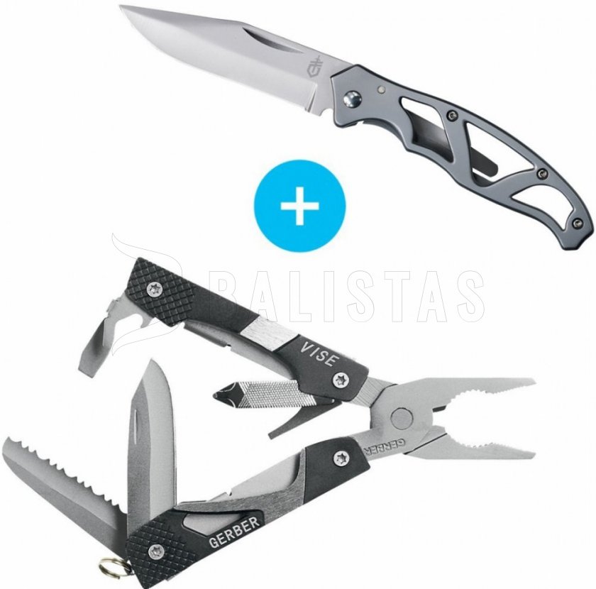 Set pinze Gerber Vise e coltello Gerber Mini-Paraframe