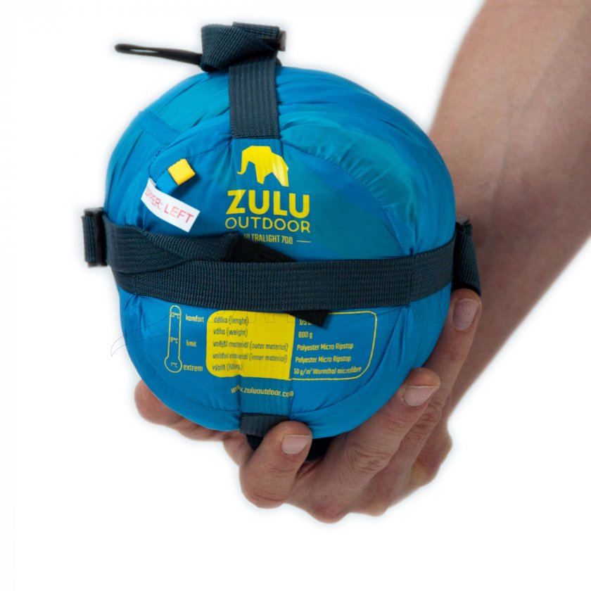 Sacco a pelo Zulu Ultralight 700 175cm blu