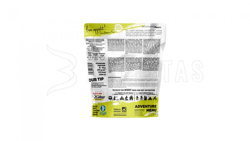 Uova strapazzate cremose con prosciutto e formaggio Adventure Menu Lightweight