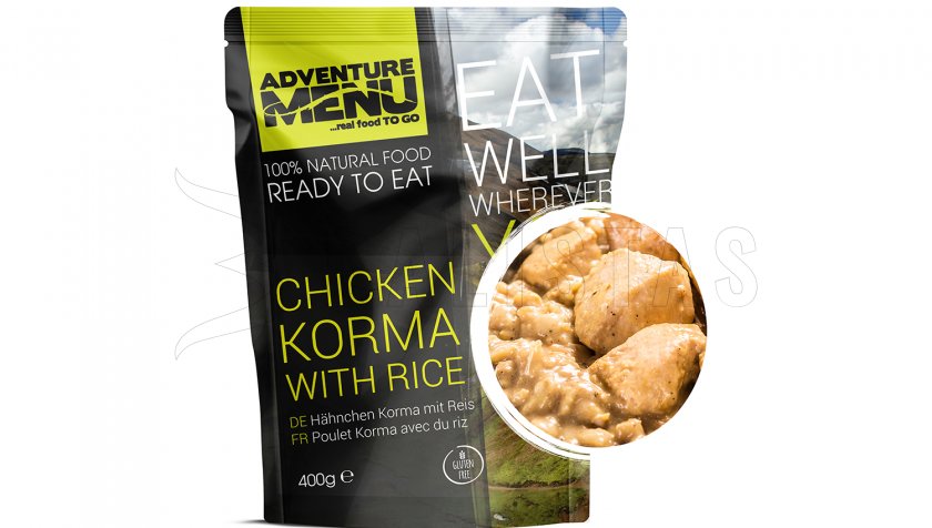 Pollo Korma con riso Menu Avventura