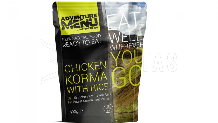 Pollo Korma con riso Menu Avventura