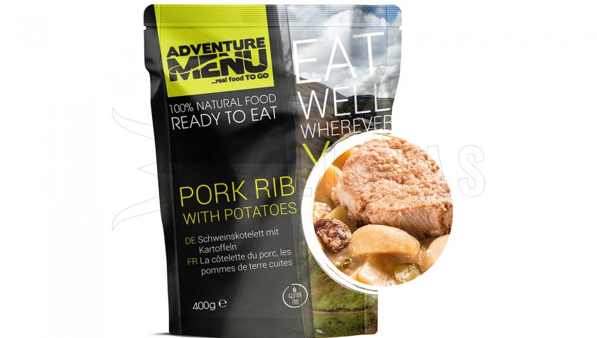 Vepřové žebírko con patate Adventure Menu