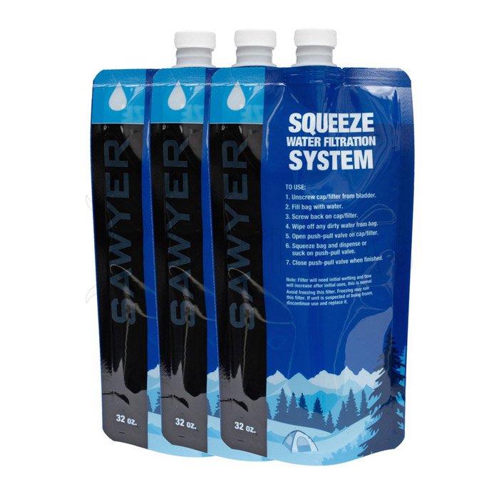 Borraccia pieghevole Sawyer 0,5l - set 3 pz