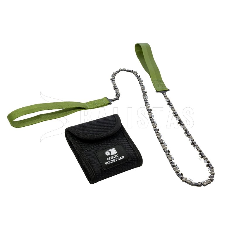Sega a catena tascabile Nordic Pocket Saw X-Long per 2 persone verde