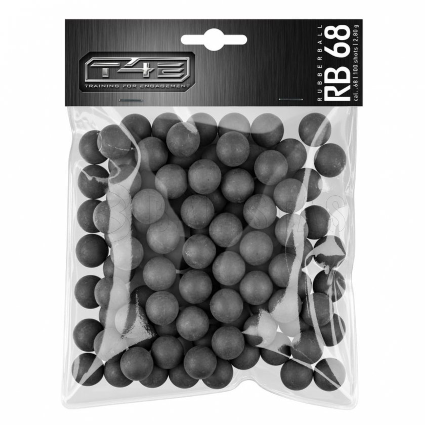 Pallini T4E Rubber Ball RB .68 polimero 100pz