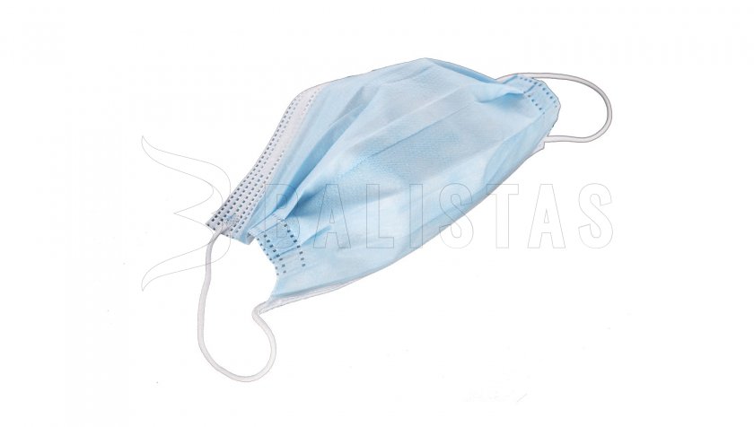 Mascherina monouso blu