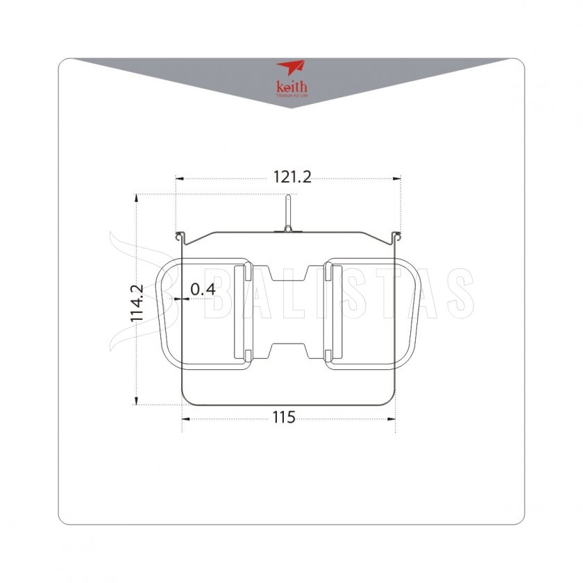 Tazza in titanio Keith con coperchio 900ml