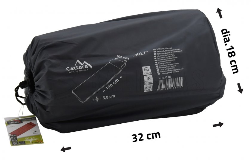 Materassino autogonfiabile Kilt 3,8cm con cuscino