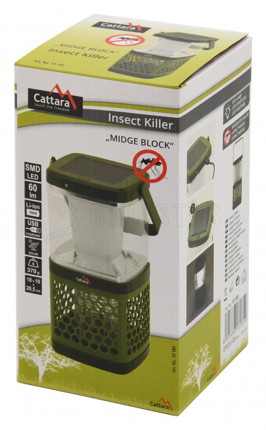 Torcia USB e cattura insetti Cattara Midge Block