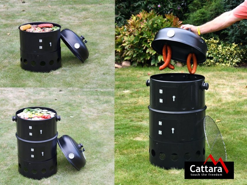 Griglia e affumicatore Cattata Pisa 3in1