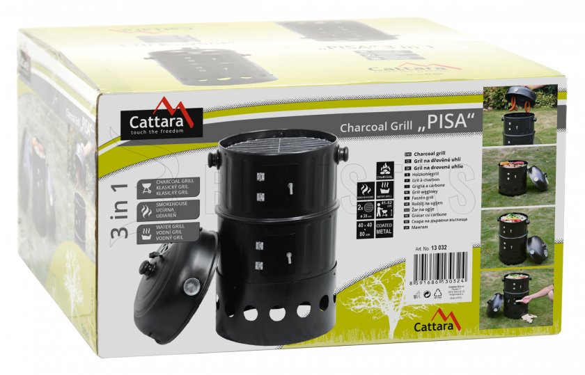 Griglia e affumicatore Cattata Pisa 3in1