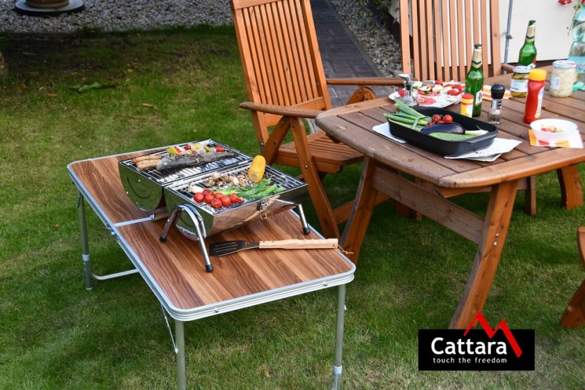 Barbecue da tavolo a carbone Cattara Double