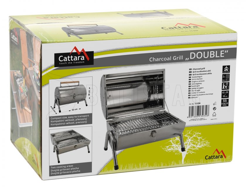 Barbecue da tavolo a carbone Cattara Double