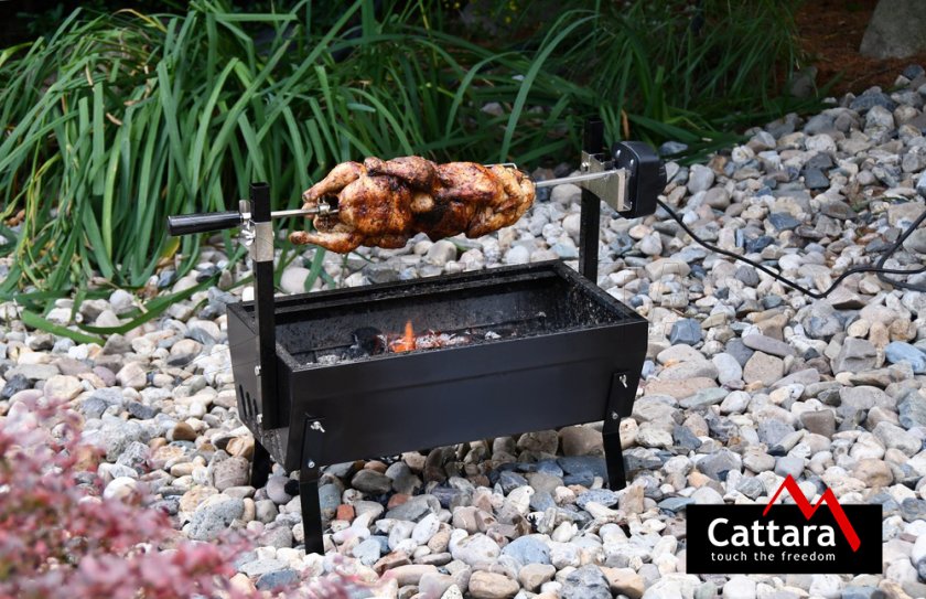 Griglia Cattara Barbeque con spiedo rotante