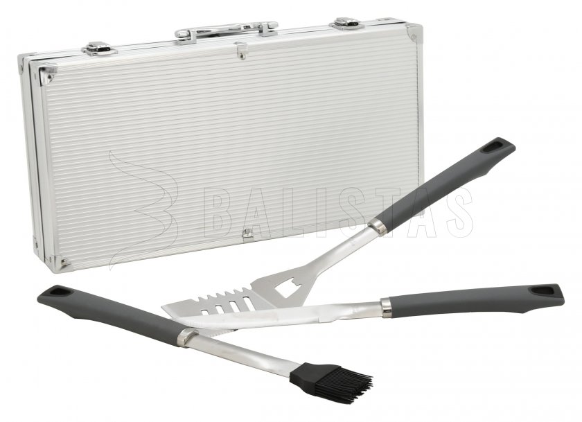 Set utensili da grill Cattara Grey Line set 11 pz