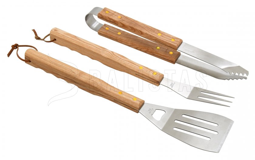 Set utensili per grigliata Cattara Wood set 3pz