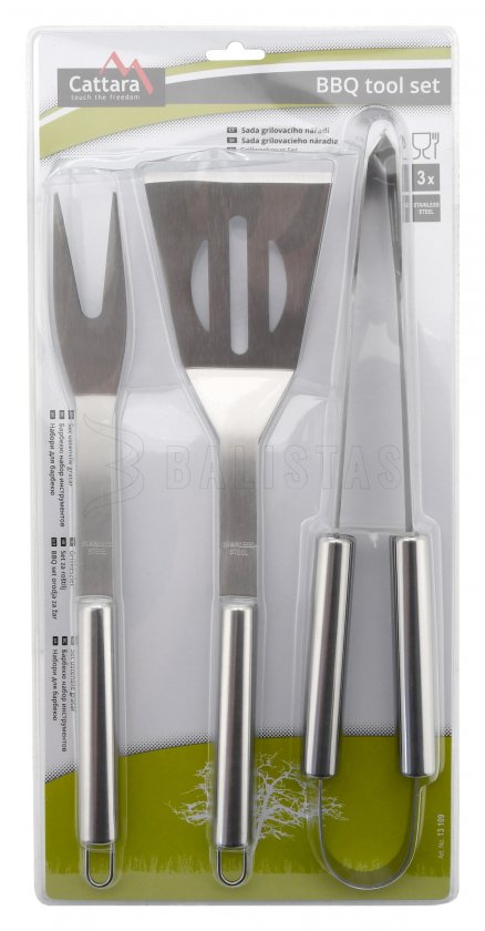 Utensili per grigliate Cattara BBQ set 3 pezzi