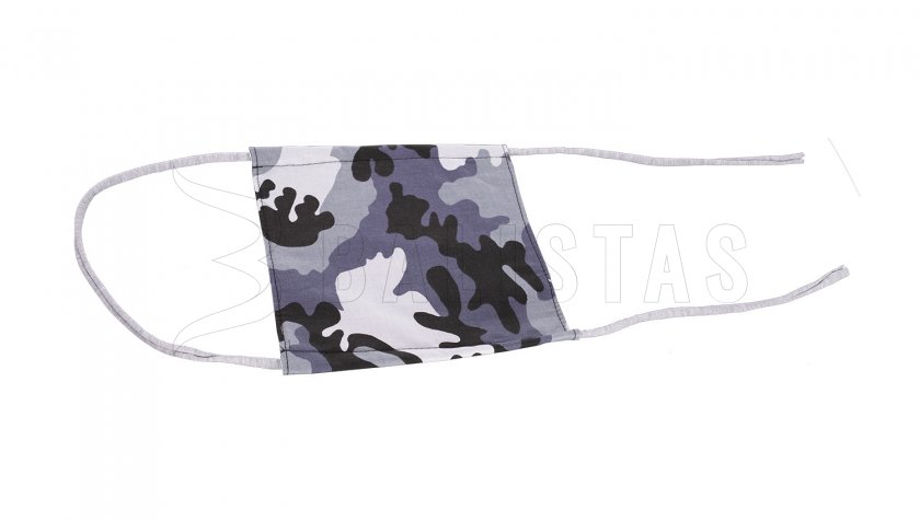 Mascherina in cotone invernale Camo quadrata