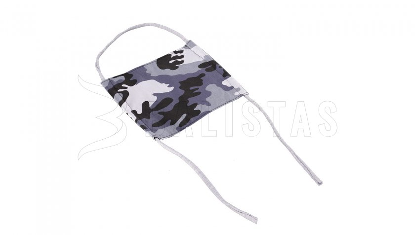 Mascherina in cotone invernale Camo quadrata