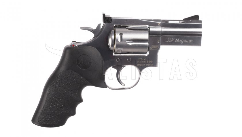 Revolver ad aria compressa ASG Dan Wesson 715 2,5" silver a pallini